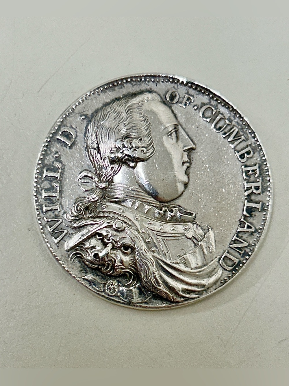 Vintage Will D. of Cumberland Collectible Silver Medallion